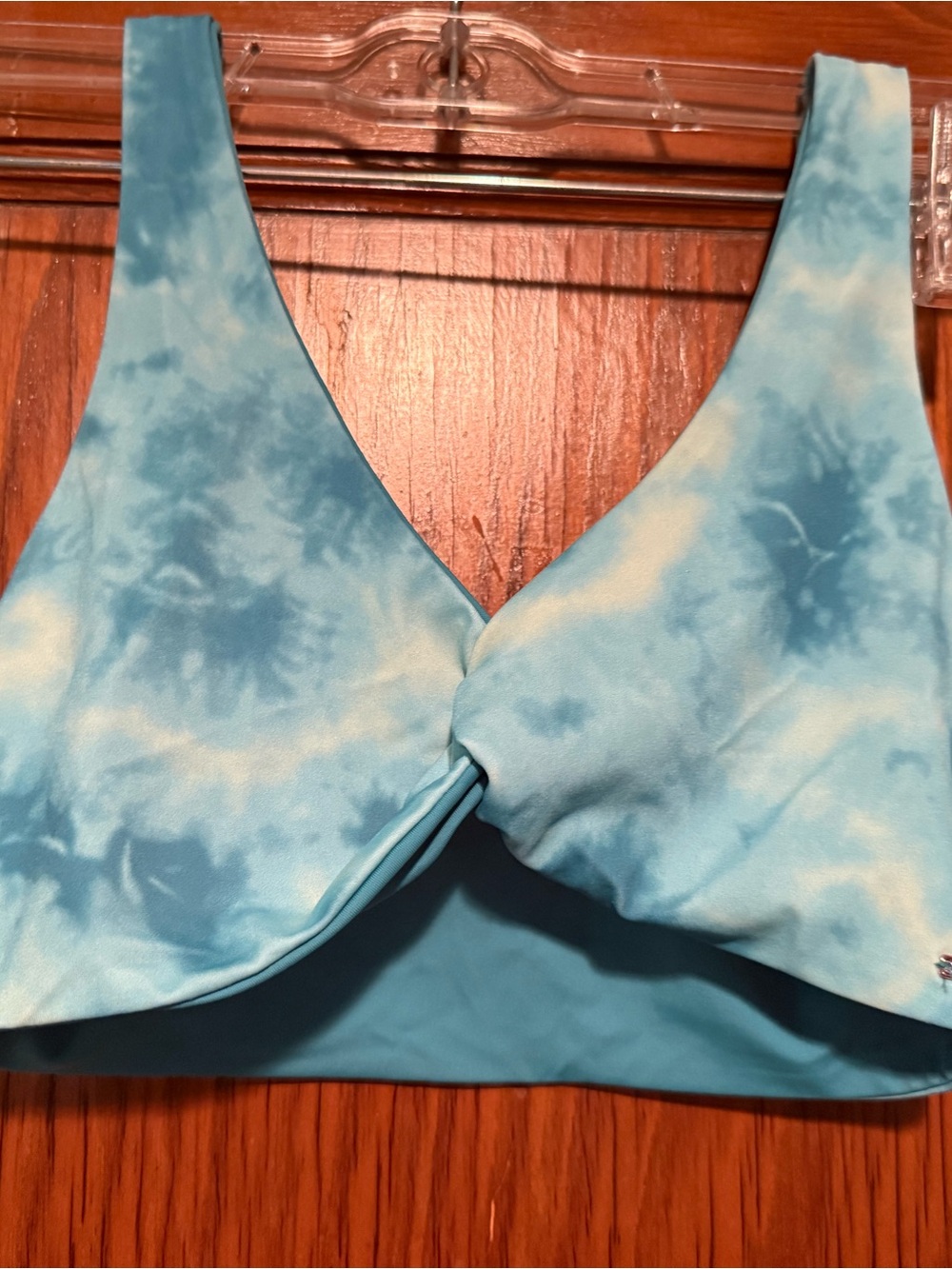 PINK Victoria's Secret Blue Tie-Dye Bikini set reversible